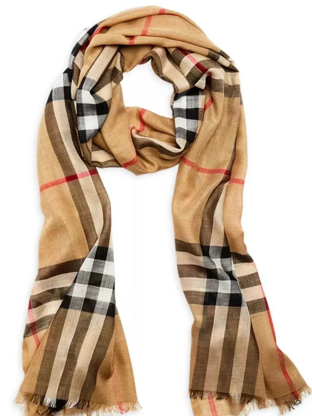 Burberry sheer scarf (flaws) small holes